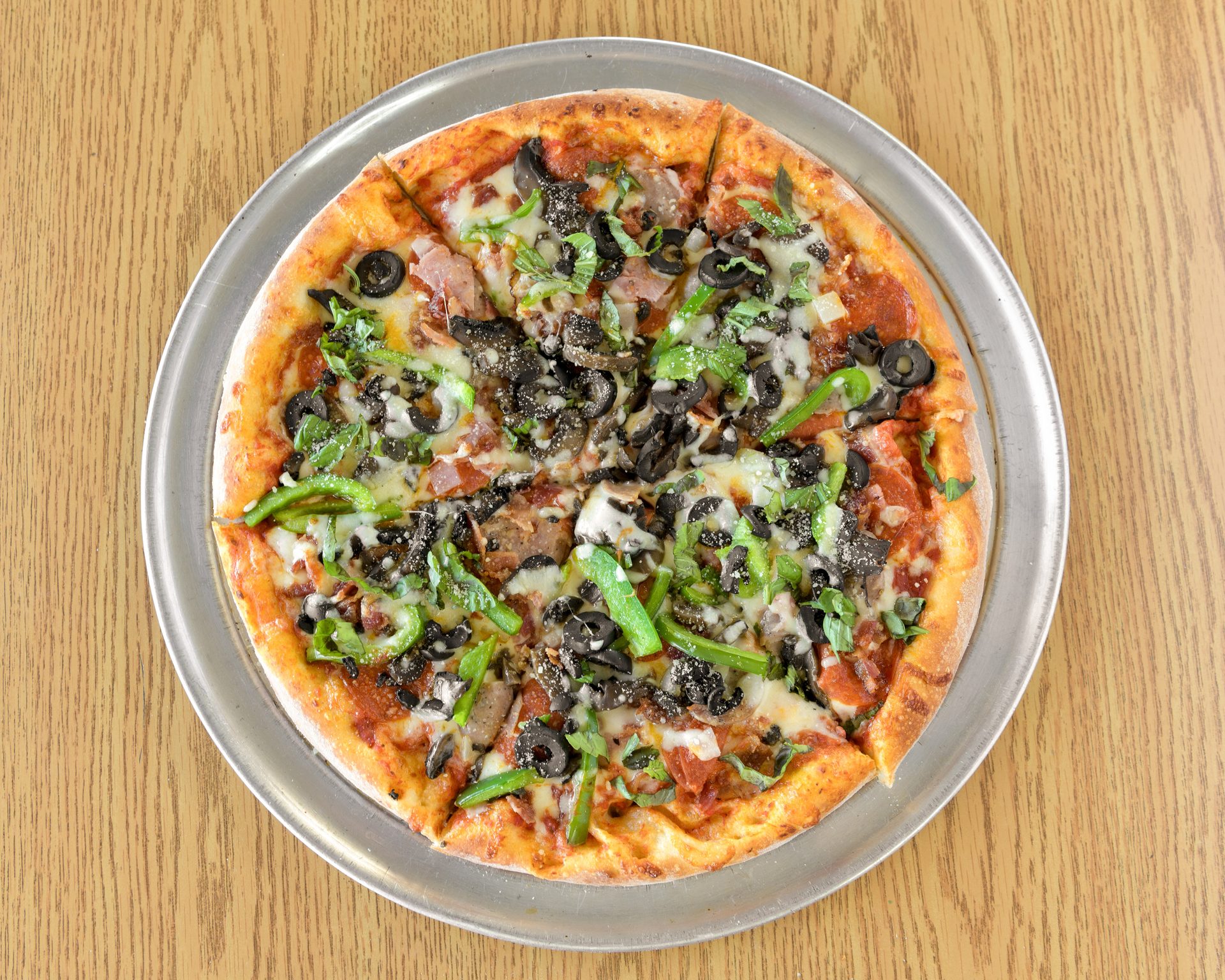 Hot Pizza Ready for Takeout or Delivery